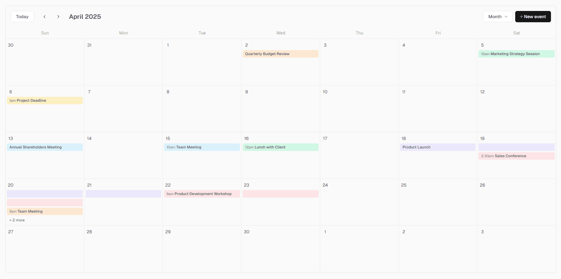 Unified Financial Scheduling